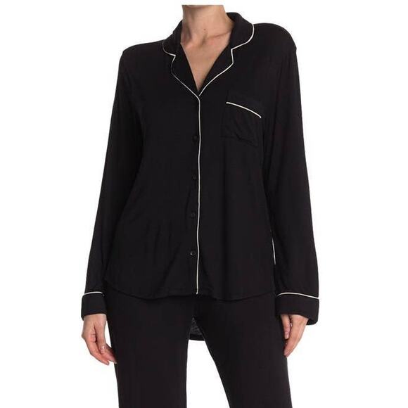 Shimera Tops - Shimera Tranquility Long Sleeve Pajama Top S Notch Collar
